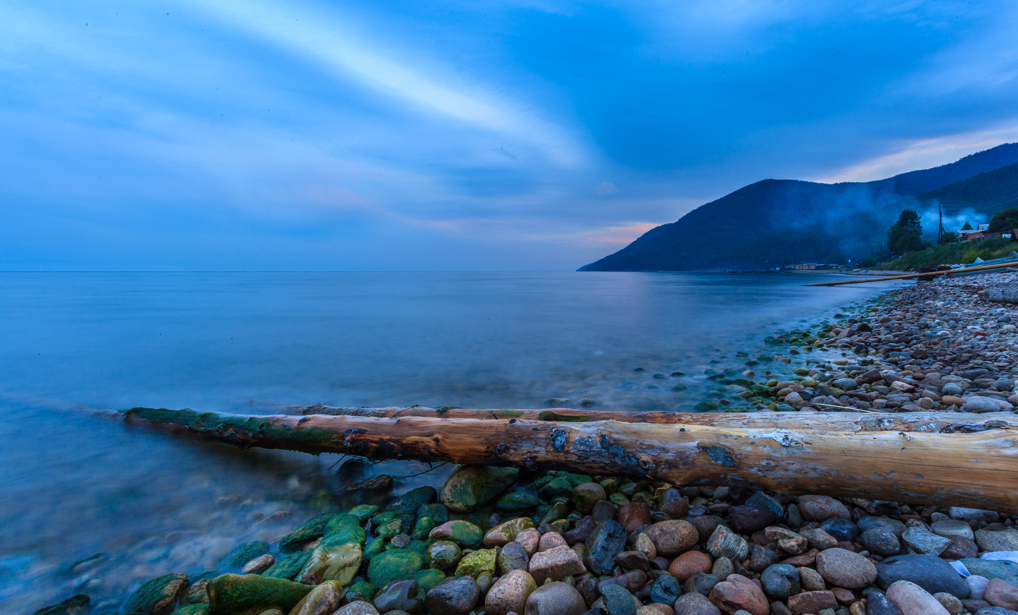 view of lake Baikal in one day