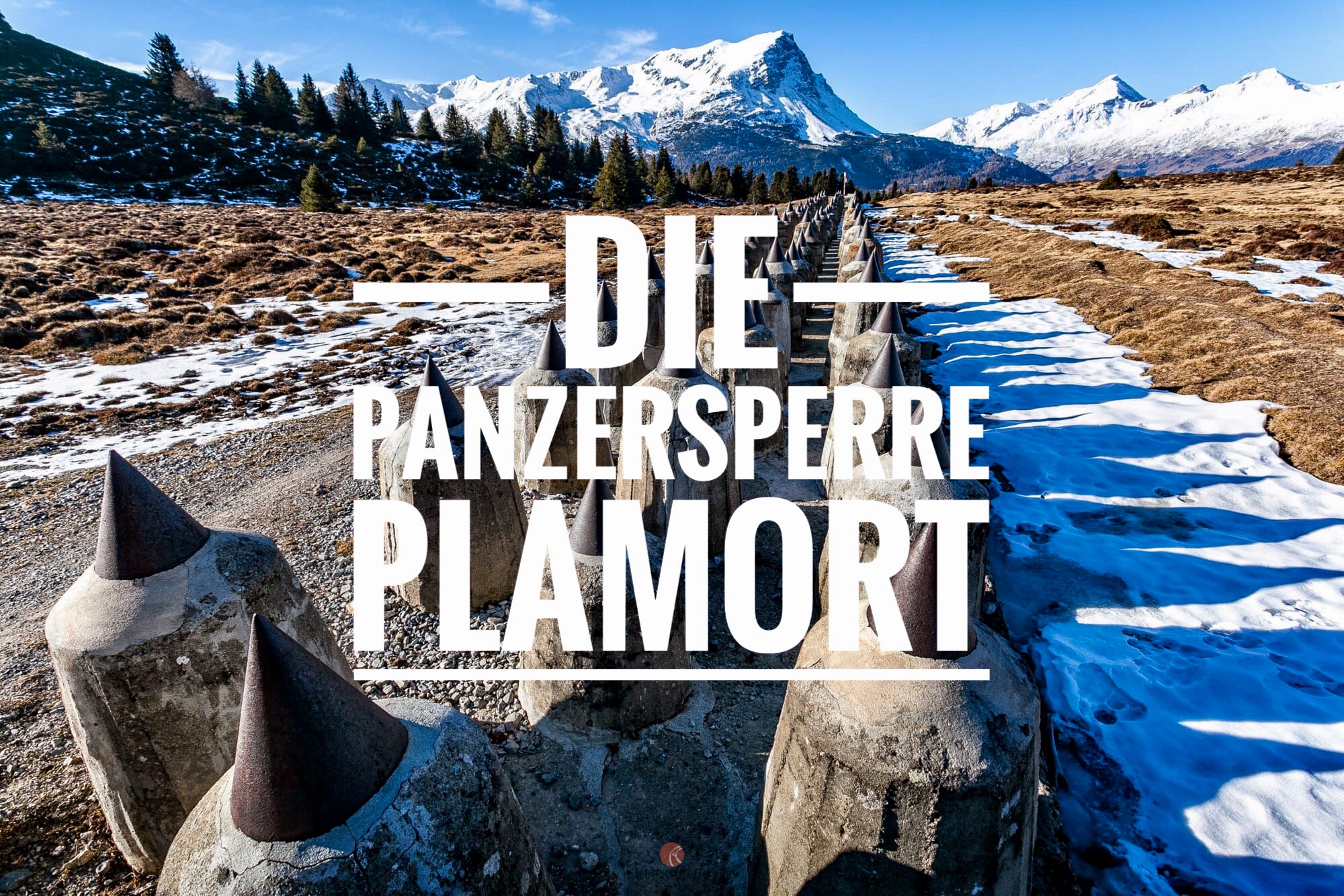 Die Panzersperre Plamort bei Reschen – Wandern im Vinschgau